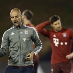 El entrenador español del Bayern Múnich, Josep Guardiola