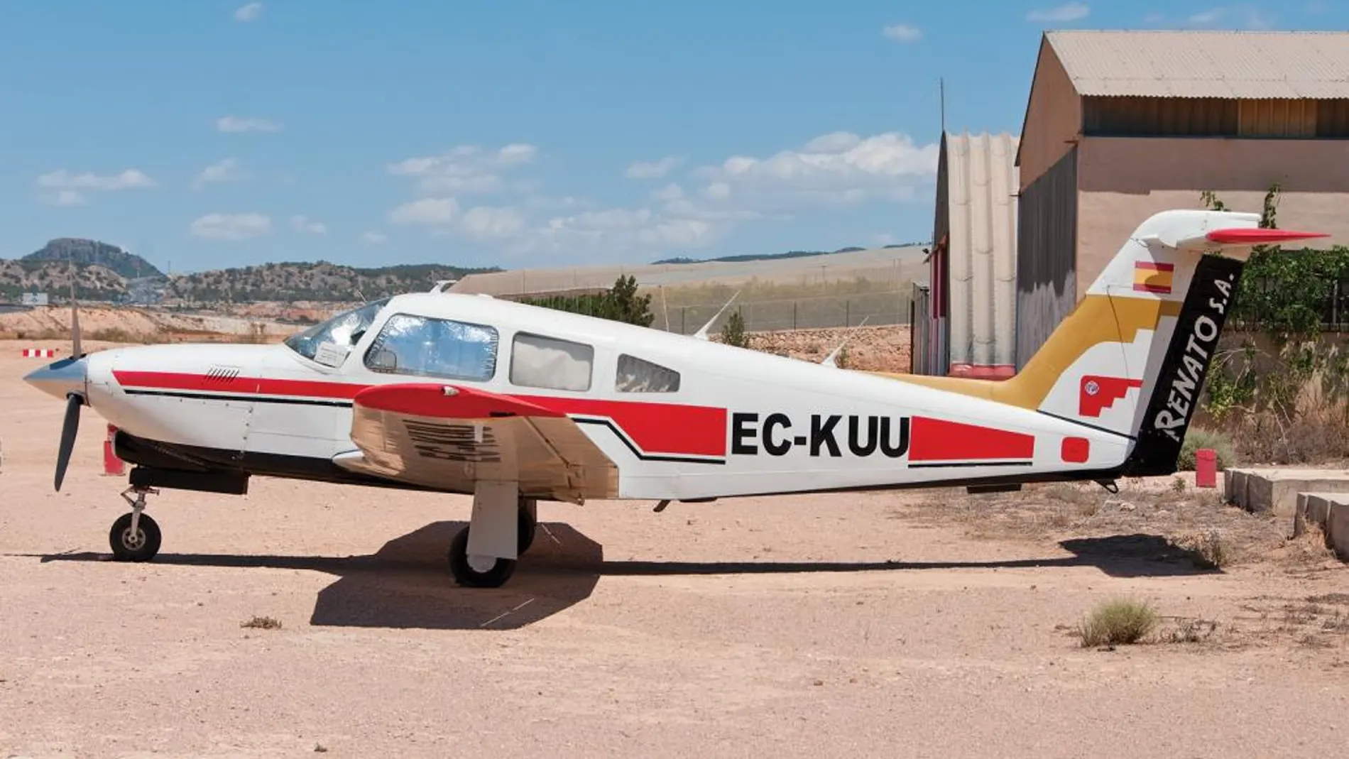 Imagen de la avioneta en la que viajaba Renato Jiménez