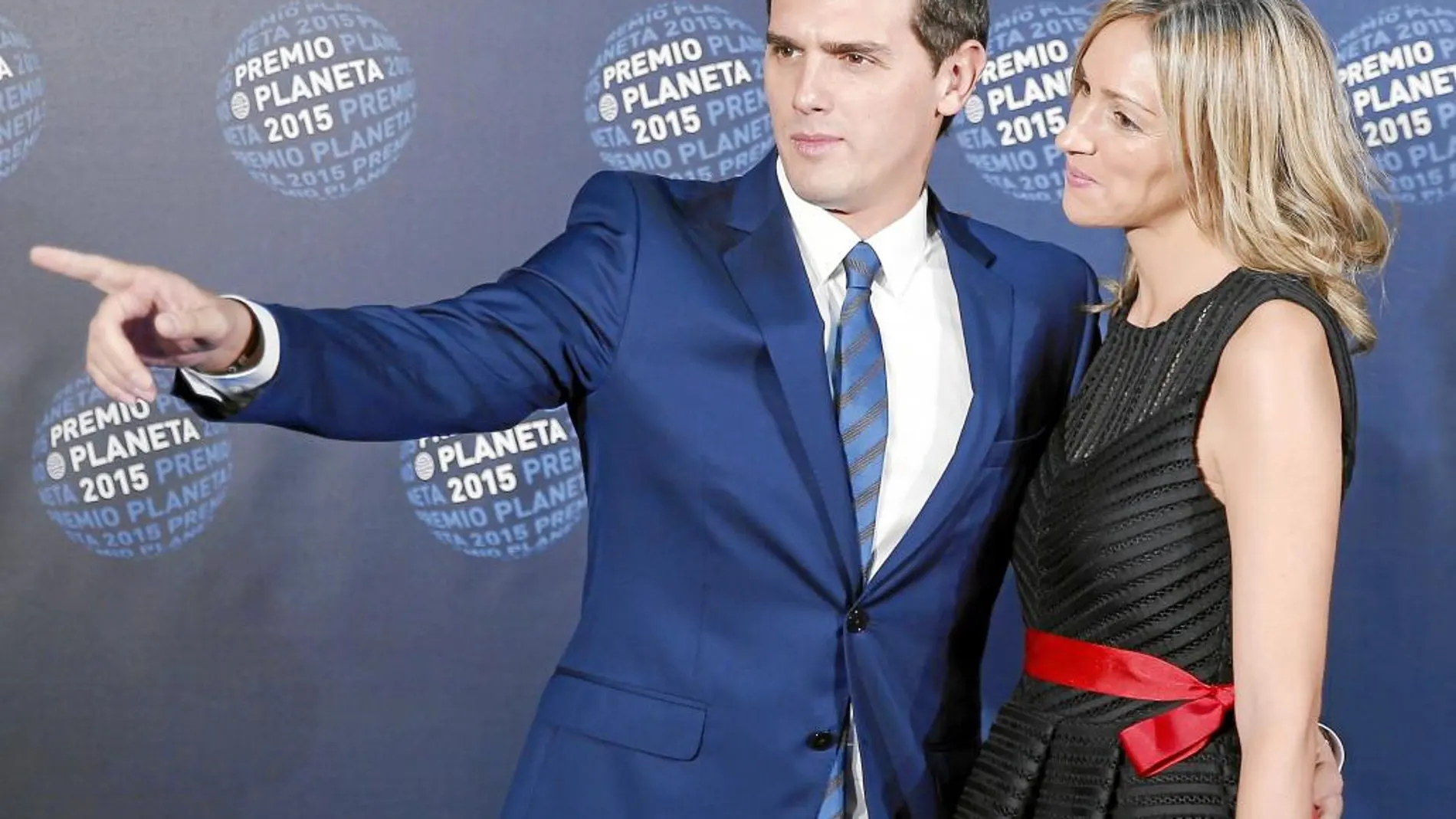 Albert Rivera y Beatriz Tajuelo, en la velada de los Premios Planeta