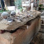 Sarcófago hallado en la iglesia de San Fermo de Maggiore, en Verona. Imagen facilitada por el Instituto de Biología Evolutiva (IBE)