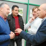 El presidente regional de Asaja, Donaciano Dujo, junto a Roberto Canedo, Arsenio García y Jose Antonio Turrado