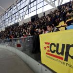 Asamblea de la CUP que debatió y sometió a votación si facilitar la investidura de Artur Mas, el pasaod día 27