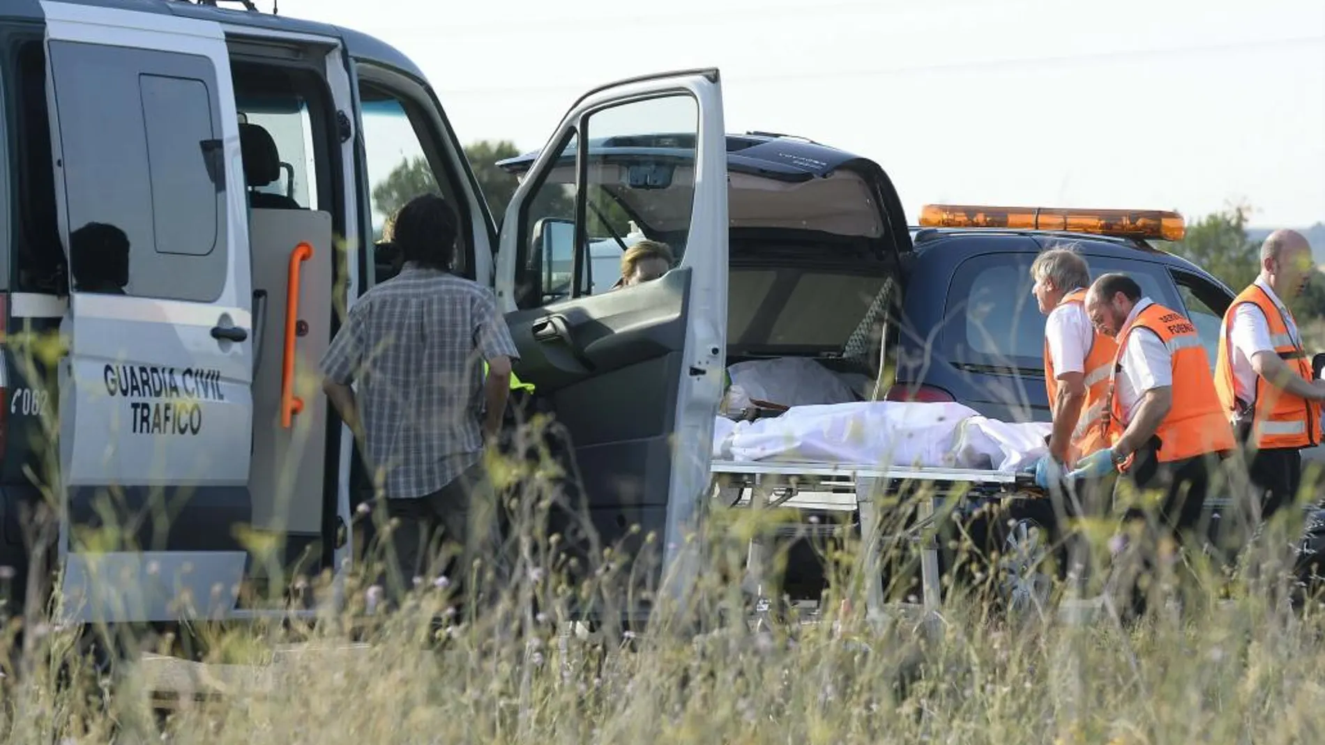 Accidente de tráfico ocurrido el pasado dos de julio en las inmediaciones del municipio vallisoletano de Cigales