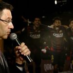 Josep Maria Bartomeu, en la presentación hoy de su candidatura a la presidencia del club
