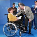 Zoido participó ayer en un acto de su partido sobre el Día de la Mujer Trabajadora que se celebró en Sevilla