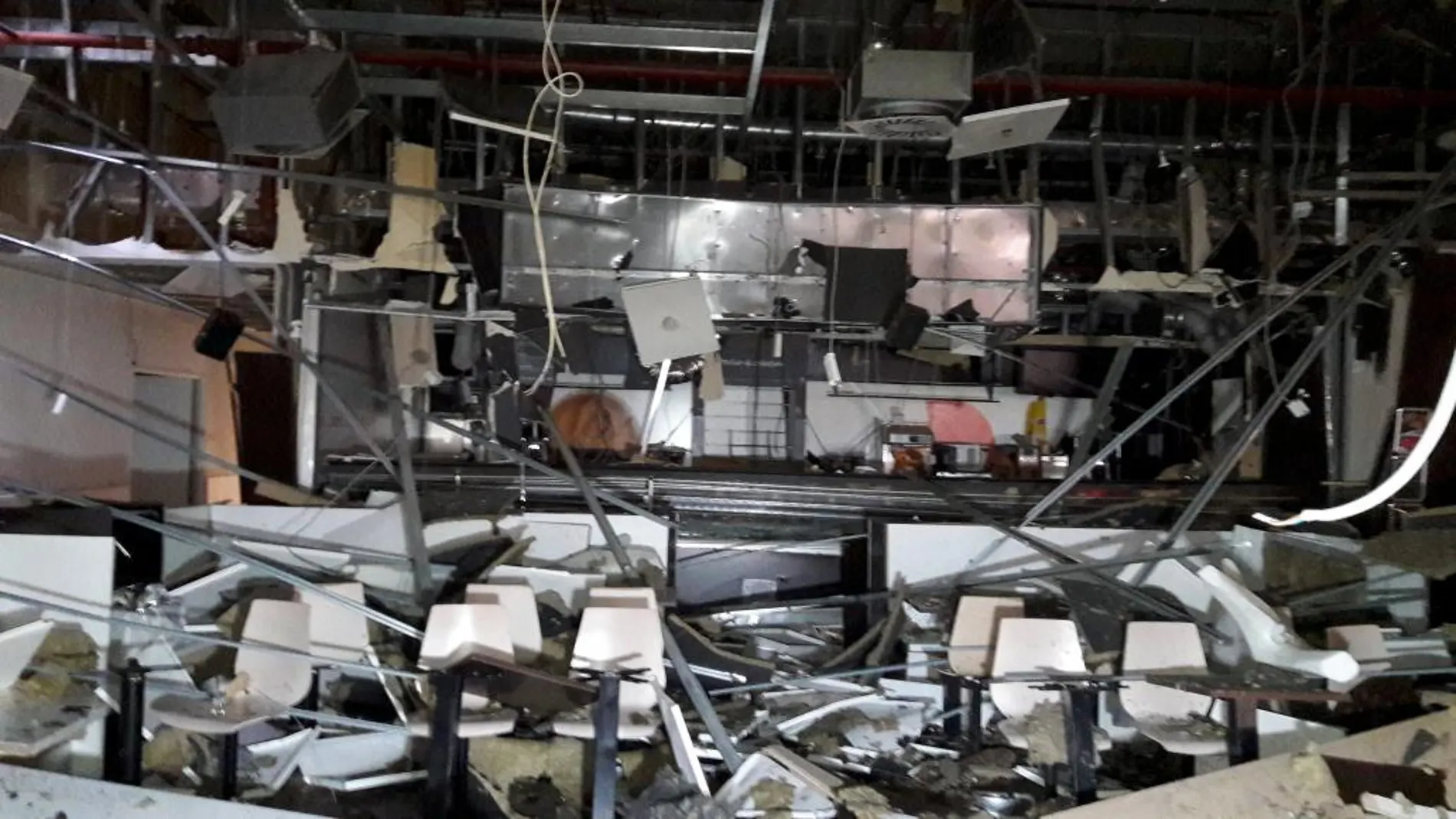 Imagen de los daños en la terminal de aeropuerto de Zaventem