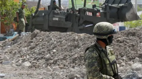Un soldado mexicano en Monterrey