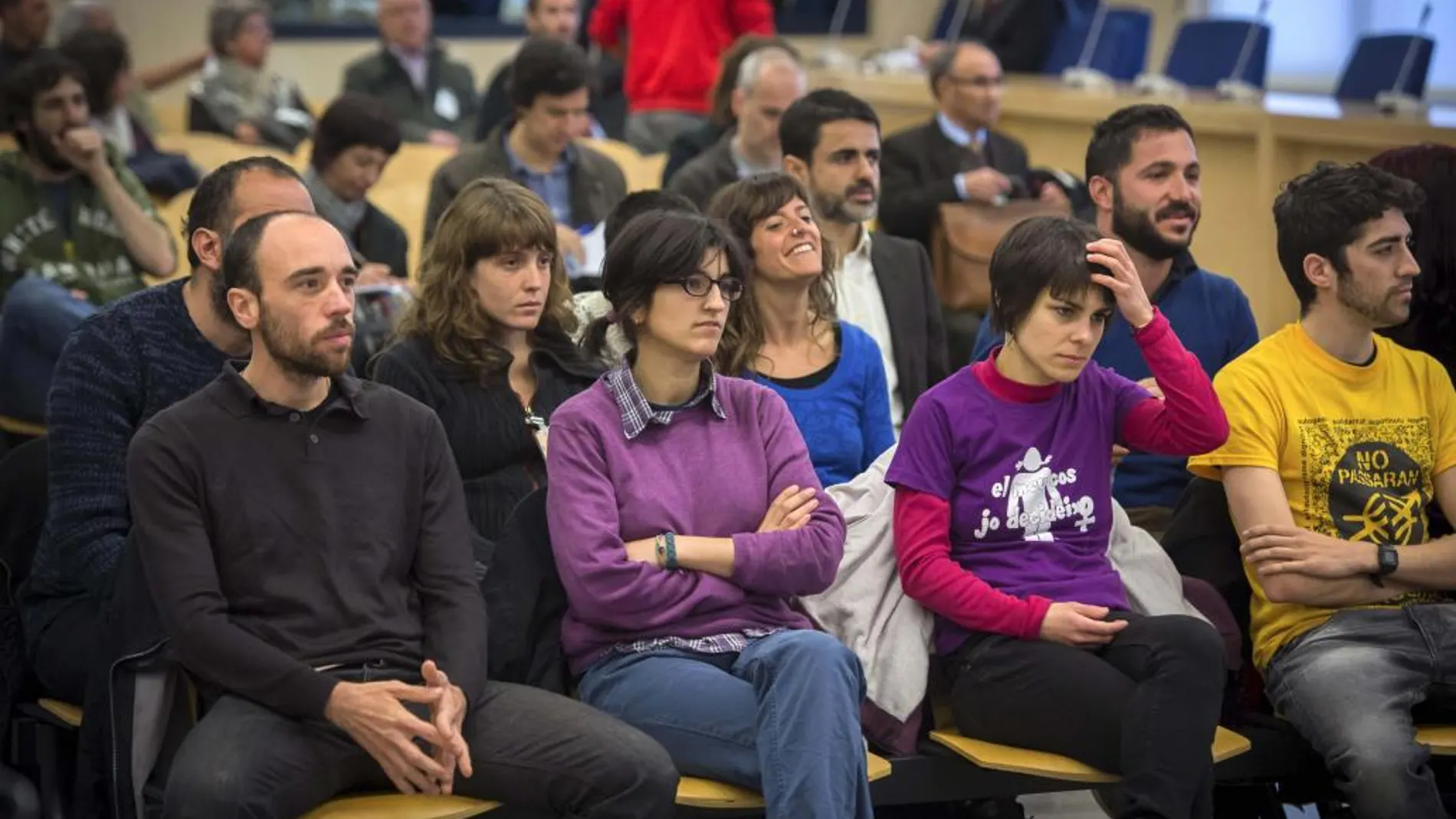 Imagen de archivo del 31 de marzo de 2014 del juicio por el asedio al Parlament catalán en la Audiencia Nacional de Alcalá de Henares