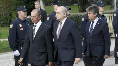 El ministro del Interior, Jorge Fernández Díaz, y su homólogo marroquí Mohamed Hassad