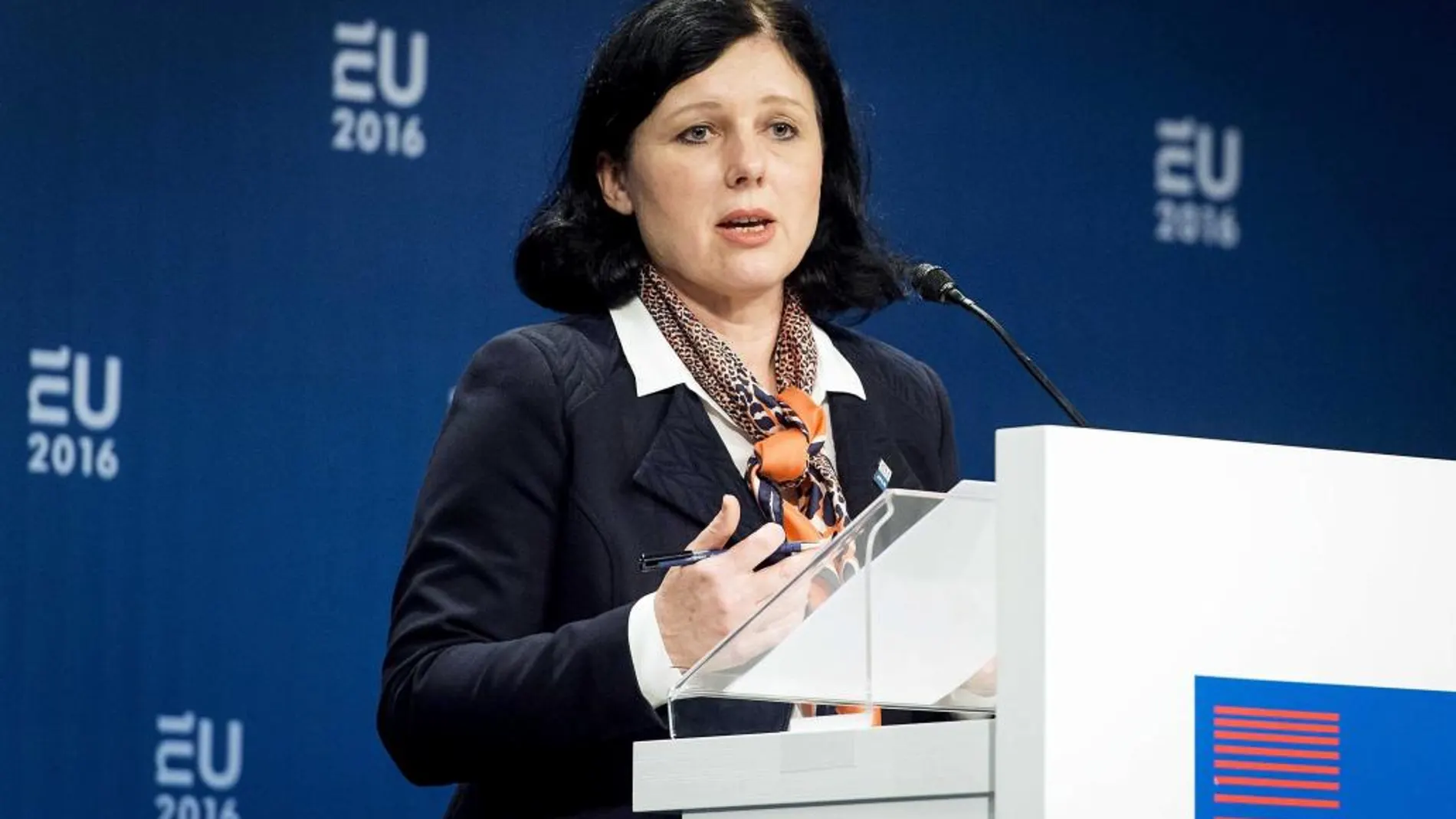 La comisaria europea de Justicia, Vera Jourová