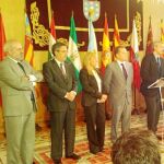 Maria Pedro Reverte (tercera por la izquierda), junto al resto de representantes de las comunidades autónomas españolas presentes en el VIII Encuentro