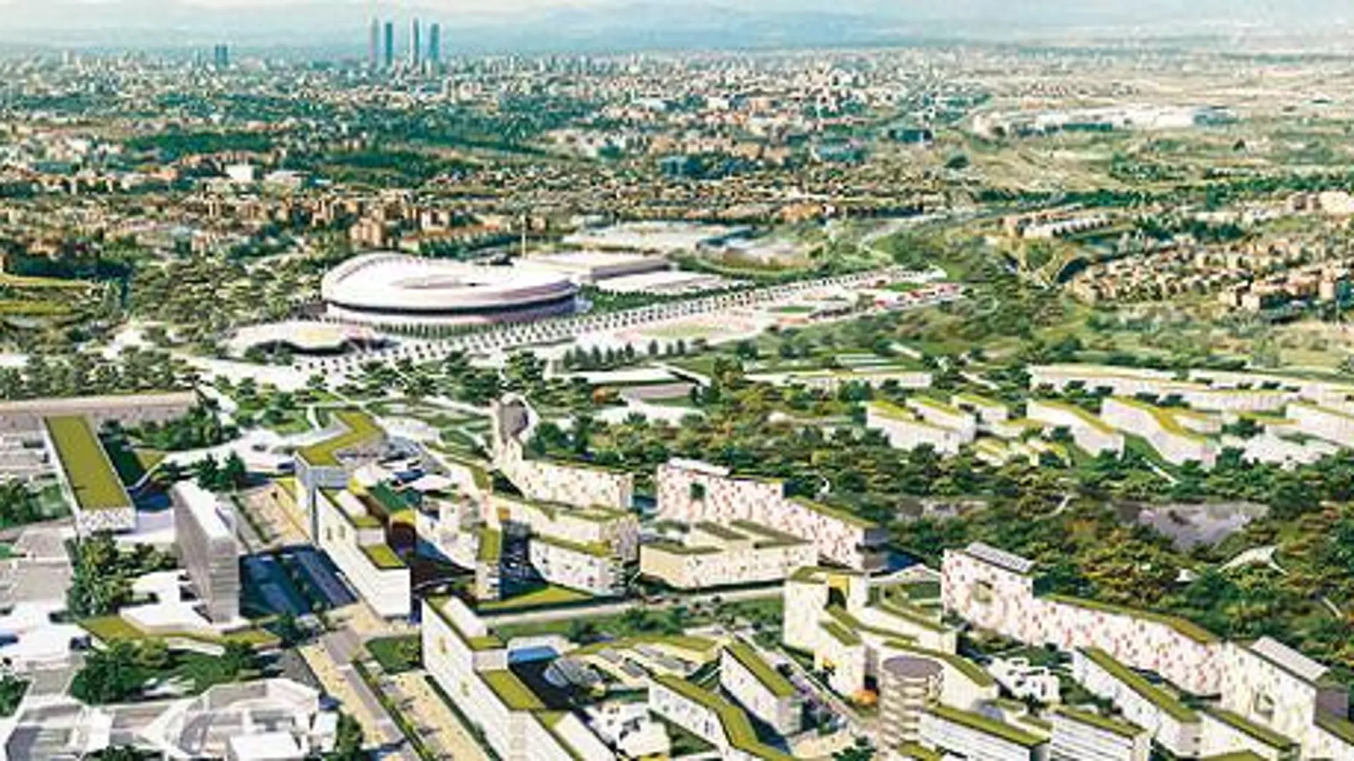 Plano-guía de las instalaciones del Madrid Olímpico
