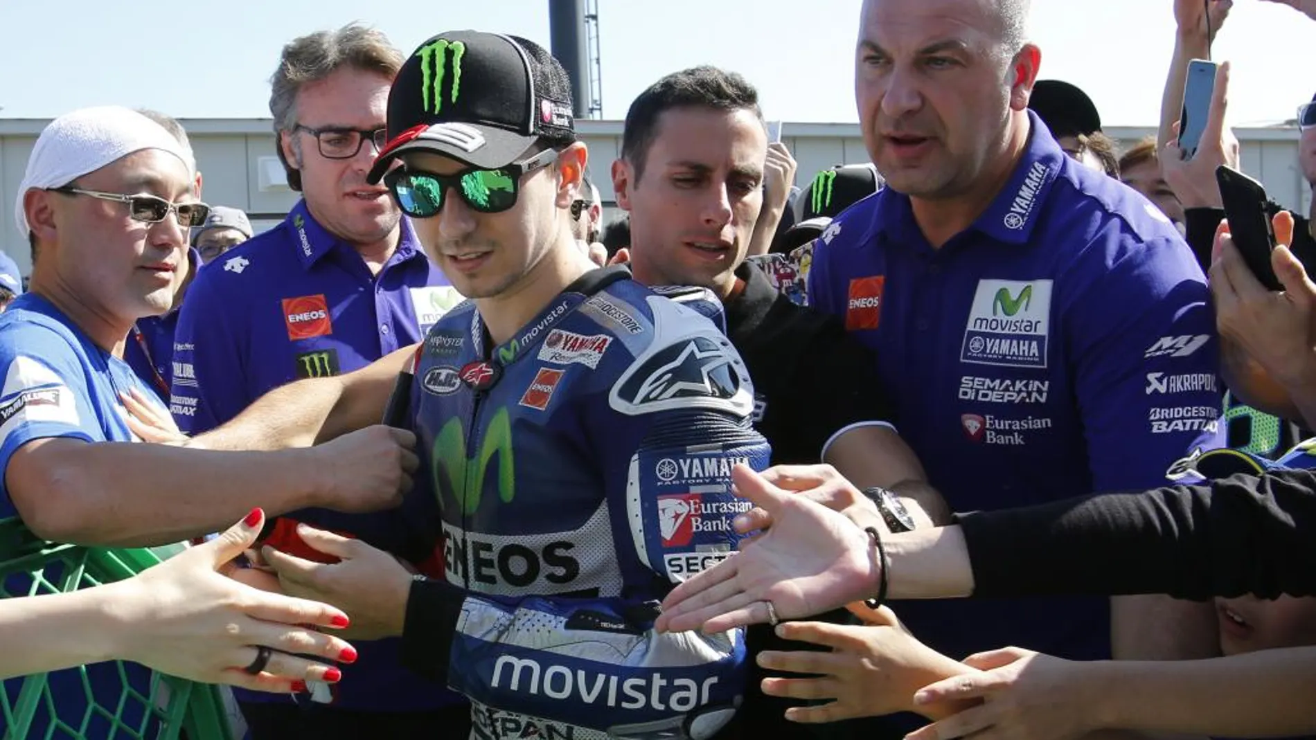 Jorge Lorenzo, antes de los entrenamientos