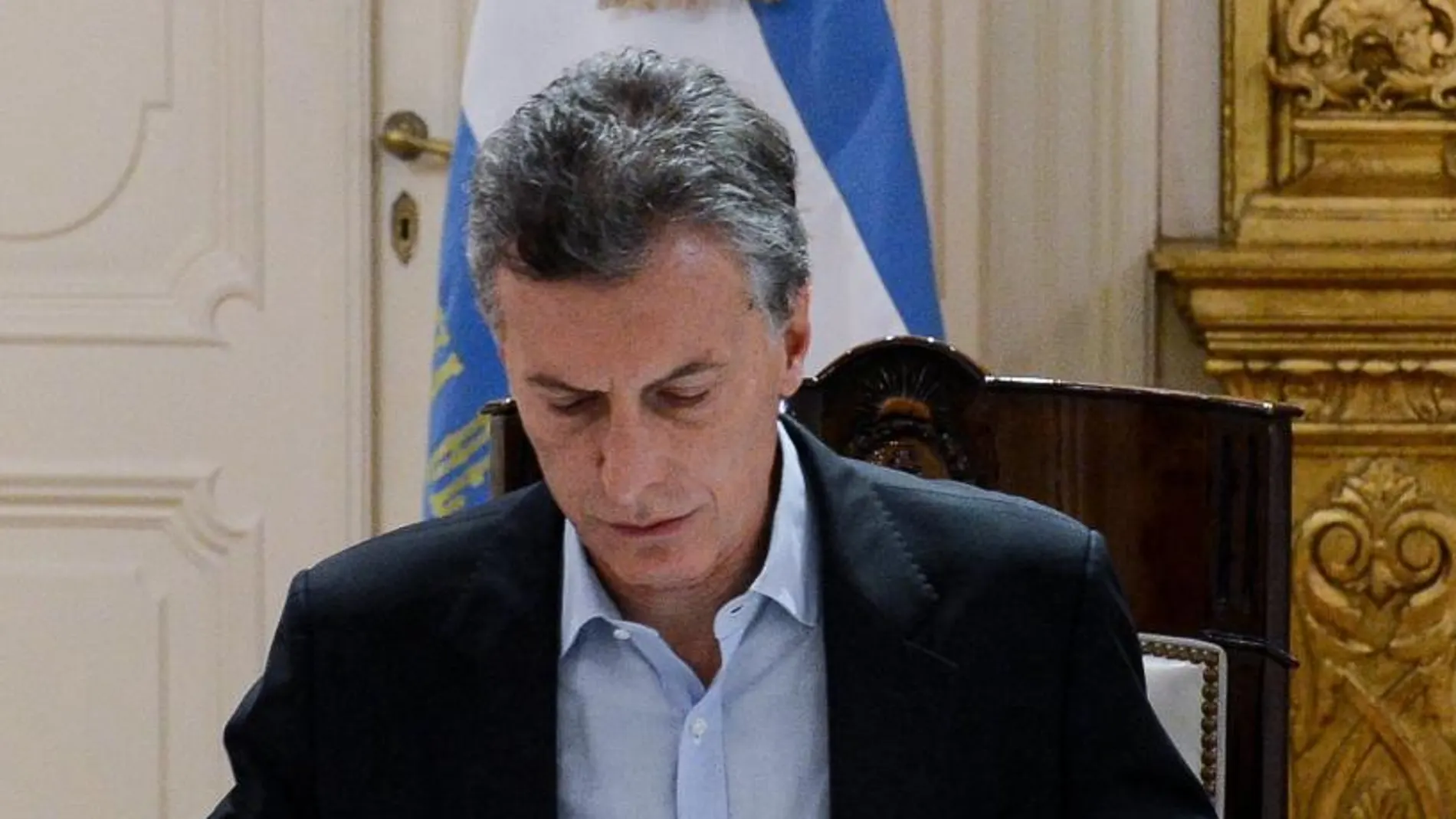 El presidente argentino, Mauricio Macri