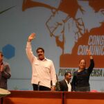 El presidente de Venezuela, Nicolás Maduro, durante un acto por la celebración del Día del Periodista