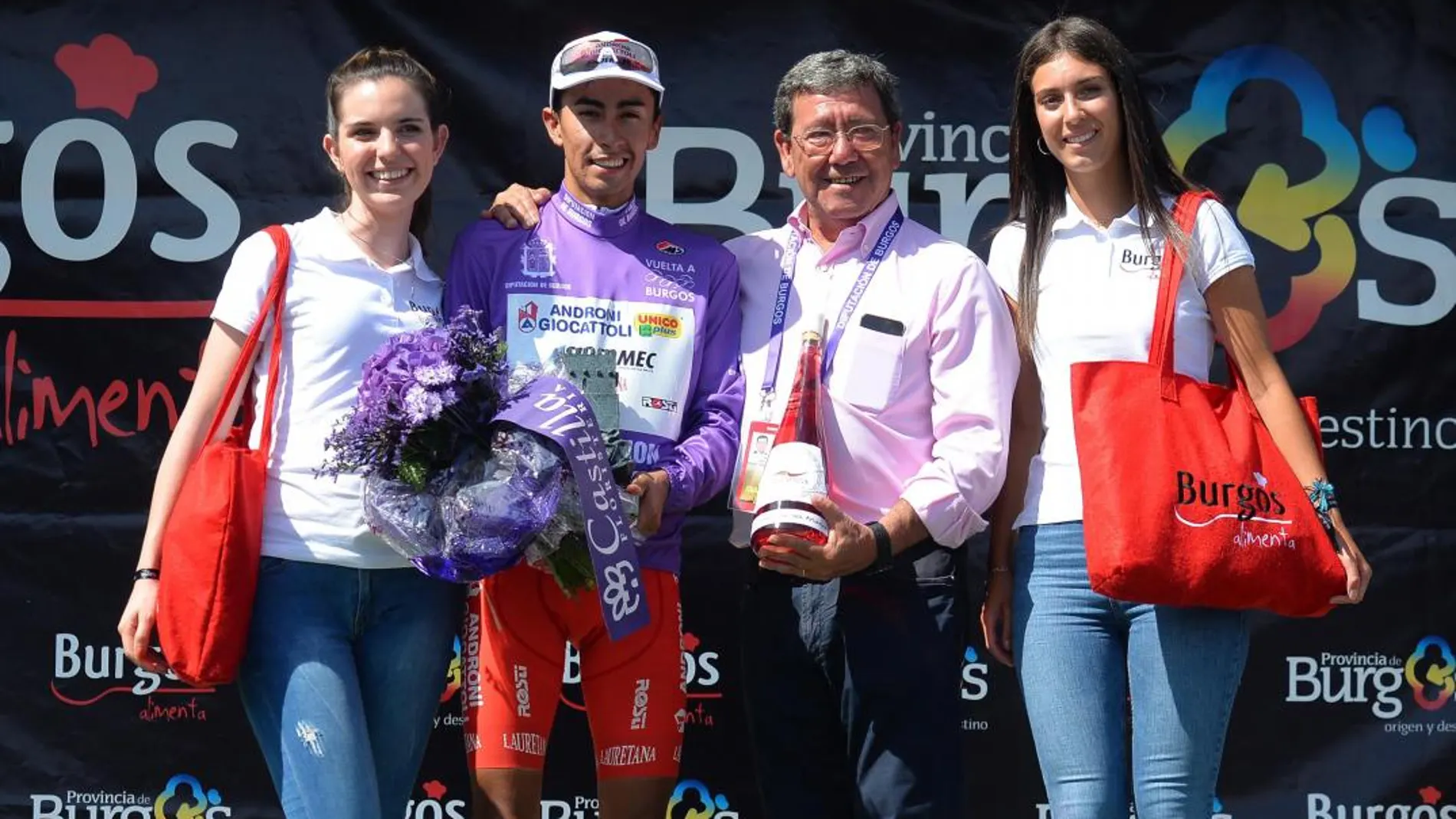 Iván Ramiro Sosa junto al presidente de la Diputación de Burgos, César Rico