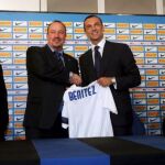 Benítez fue presentado ayer como nuevo técnico del Inter