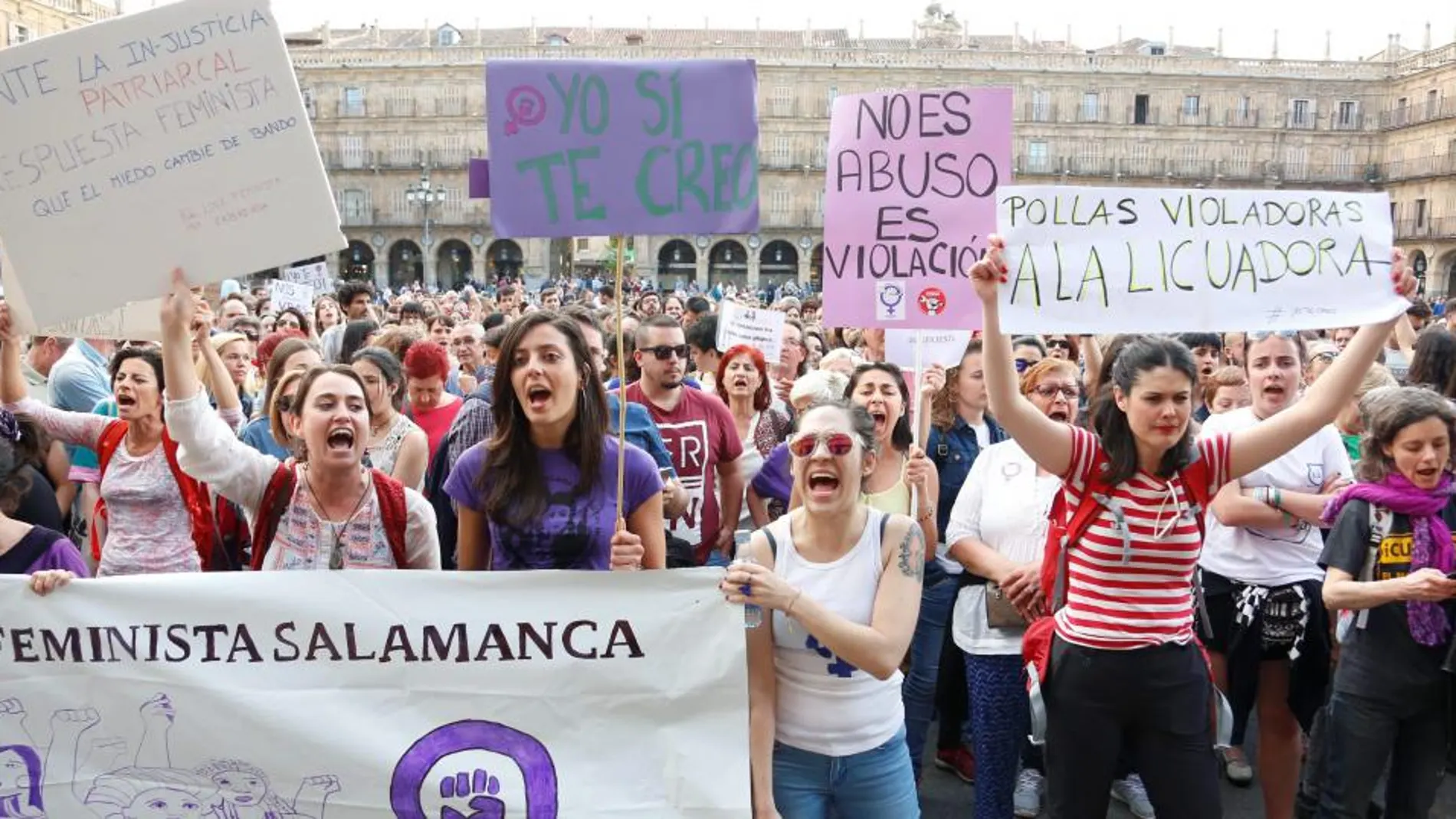 Protesta en Salamanca