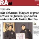 ETA dice que fijará una «estrategia político-armada eficaz» antes del verano