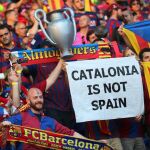 Aficionados del Barcelona en la final de Berlín
