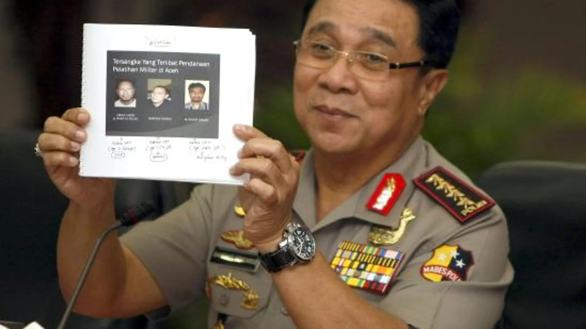 El jefe de la Policía Nacional indonesia, Bambang Hendarso Danuri