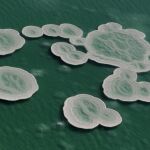 Formaciones de sal en el Mar Muerto, el producto con el que se realizó el experimento