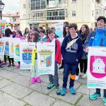 Algunos de los niños y adolescentes que han participado, en Ávila, en el IIi Congreso Autonómico de la Infancia