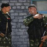 Miembros prorrusos del denominado Ejército Ruso Ortodoxo, en Donetsk (Ucrania) en una imagen de 2014.