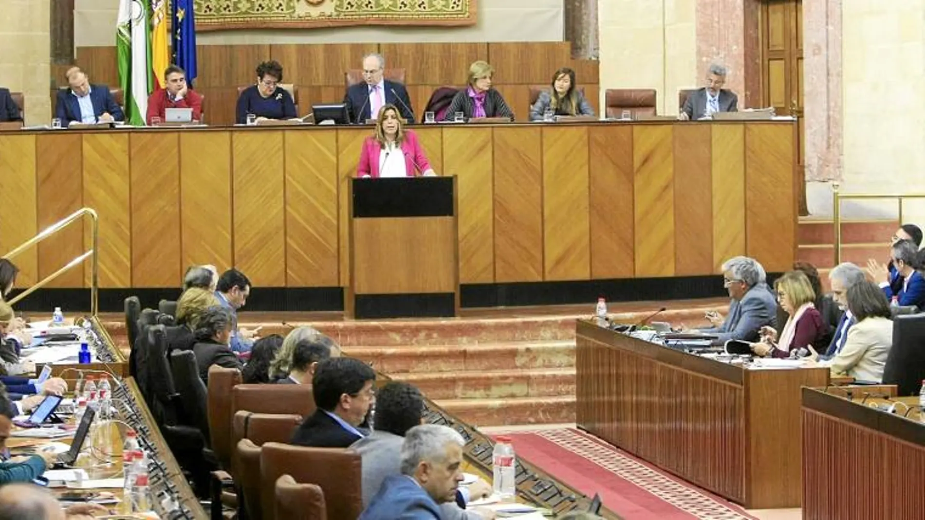 El Parlamento de Andalucía está compuesto por 109 diputados