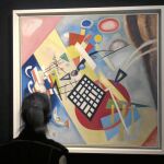 «Negro cuadrícula» (1922), una del artista que ha prestado para esta exposición el Centro Pompidou de París