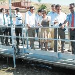 El delegado territorial de Soria, Carlos de la Casa, visita la Estación Depuradora de Ágreda-Ólvega