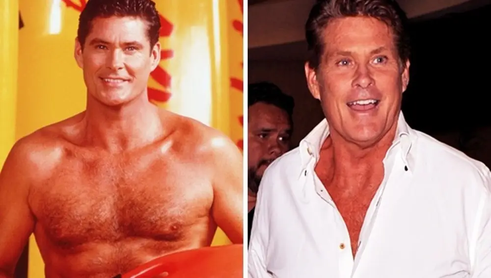 David Hasselhoff, antes y después de la serie.