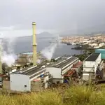 Vista la central eléctrica de Las Caletillas, en Tenerife