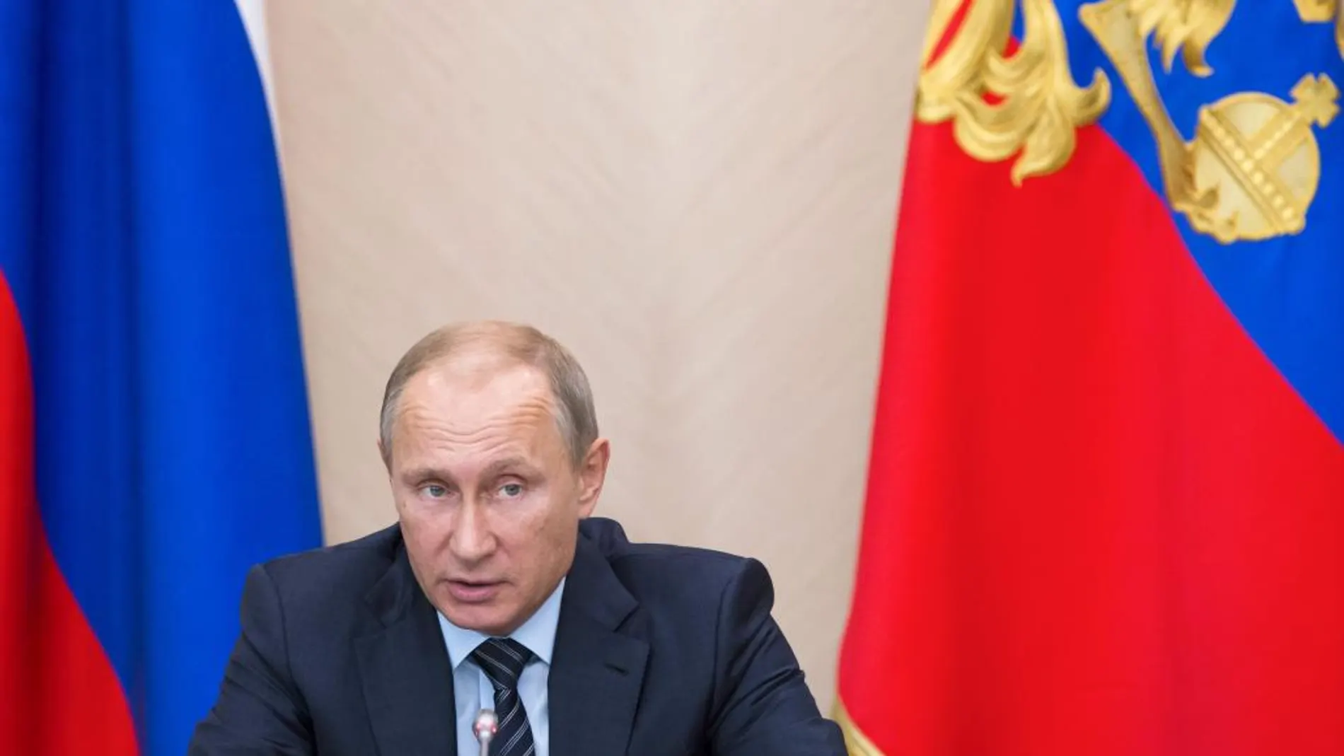 El presidente ruso, Vladimir Putin, ayer a las afueras de Moscú