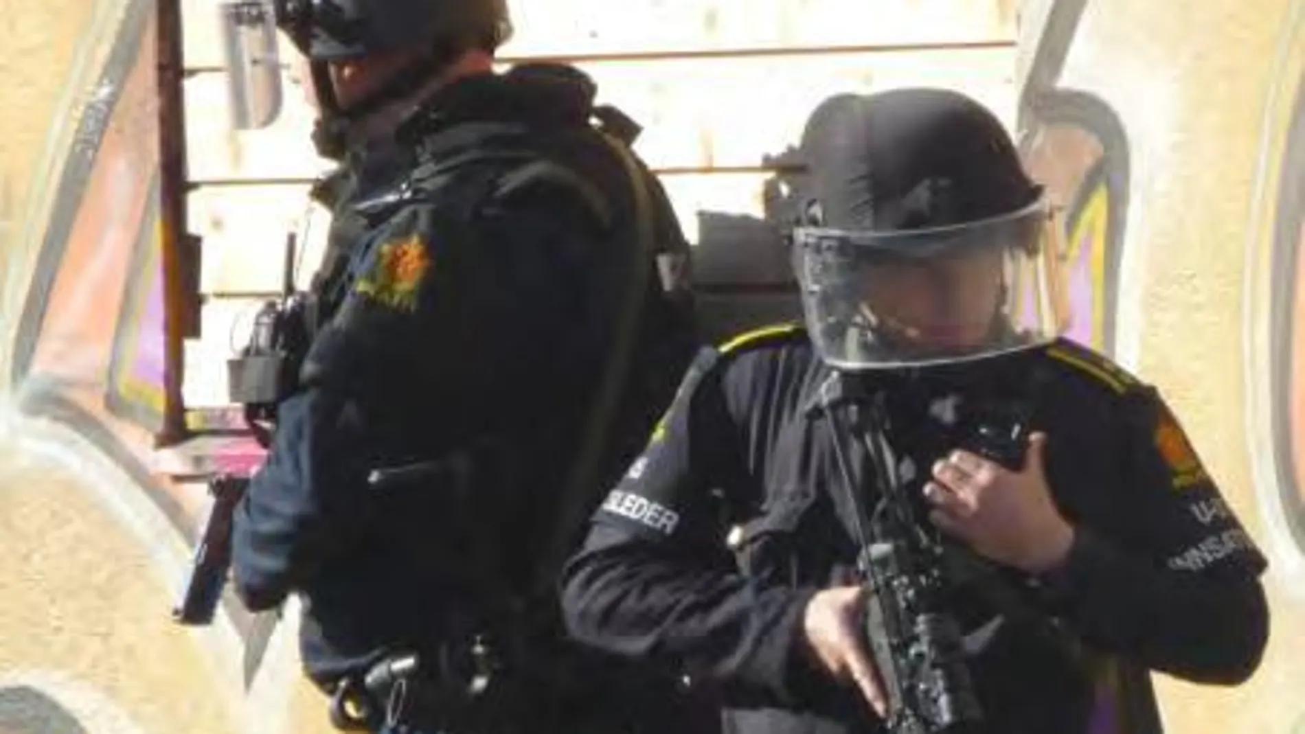 Agentes de la policía noruega.