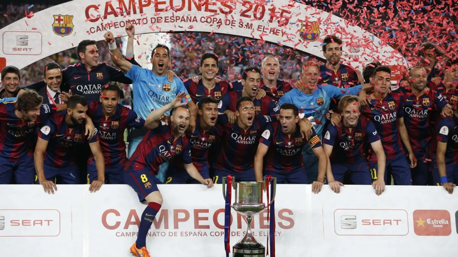 Final de la Copa del Rey 2015 entre el Athletic de Bilbao y el FC Barcelona.