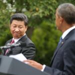 Obama y el presidente chino, Xi Jingping, durante la conferencia de prensa en la Casa Blanca