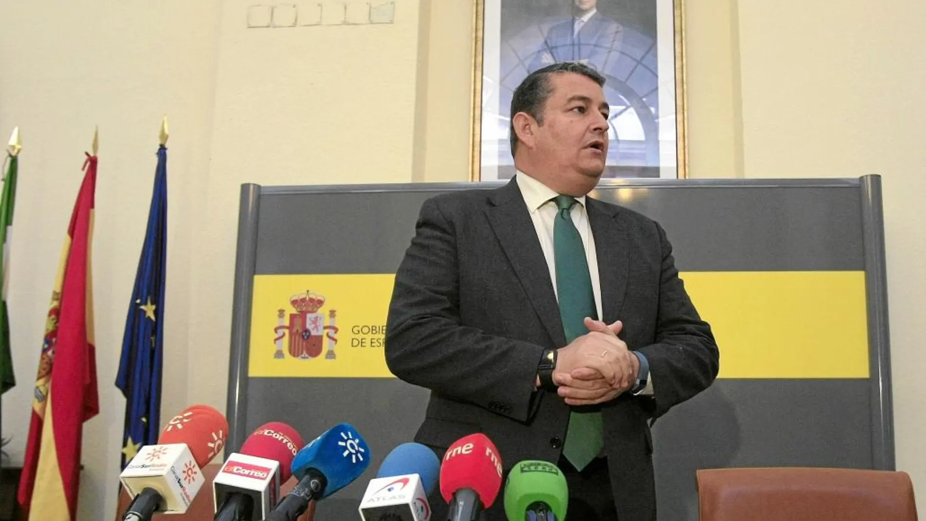 El delegado de Gobierno en Andalucía, Antonio Sanz, en una imagen de archivo