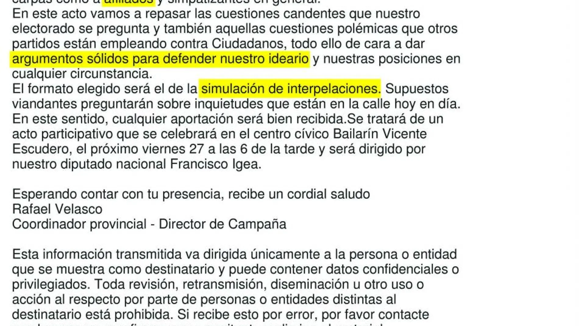 A las bandejas de correo de quienes han desistido de abonar sus cuotas siguen llegando comunicados y convocatorias que sólo deberían ser para quienes están al corriente de pago con el partido