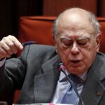 El expresidente de la Generalitat Jordi Pujol, durante su comparecencia ante la comisión de investigación del Parlament