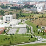Imagen aérea de la universidad de Navarra