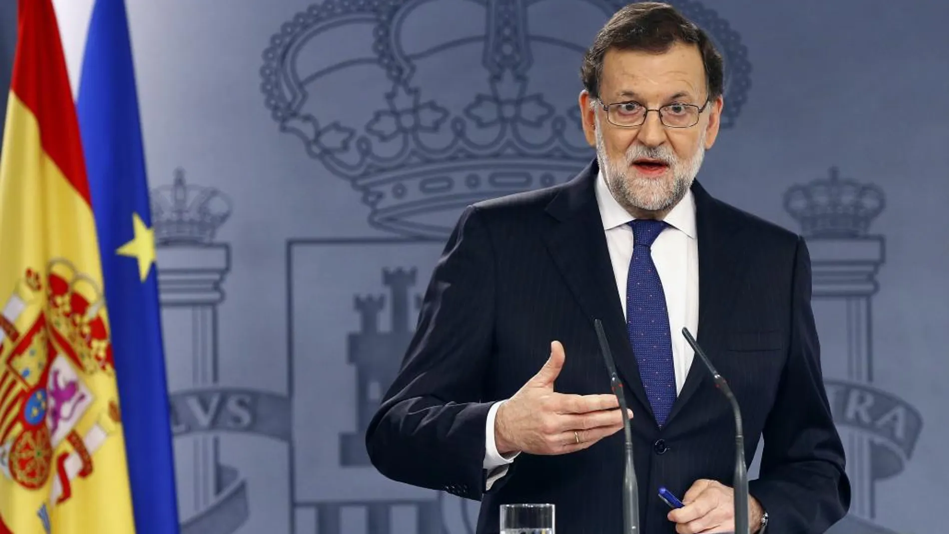 Rajoy, en su comparecencia del martes en Moncloa