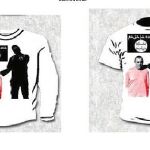 Sudaderas que fueron incautadas por la Policía en las que aparece un estampado que recoge el asesinato mediante decapitación del cooperante inglés Alan Henning por parte del Estado Islámico