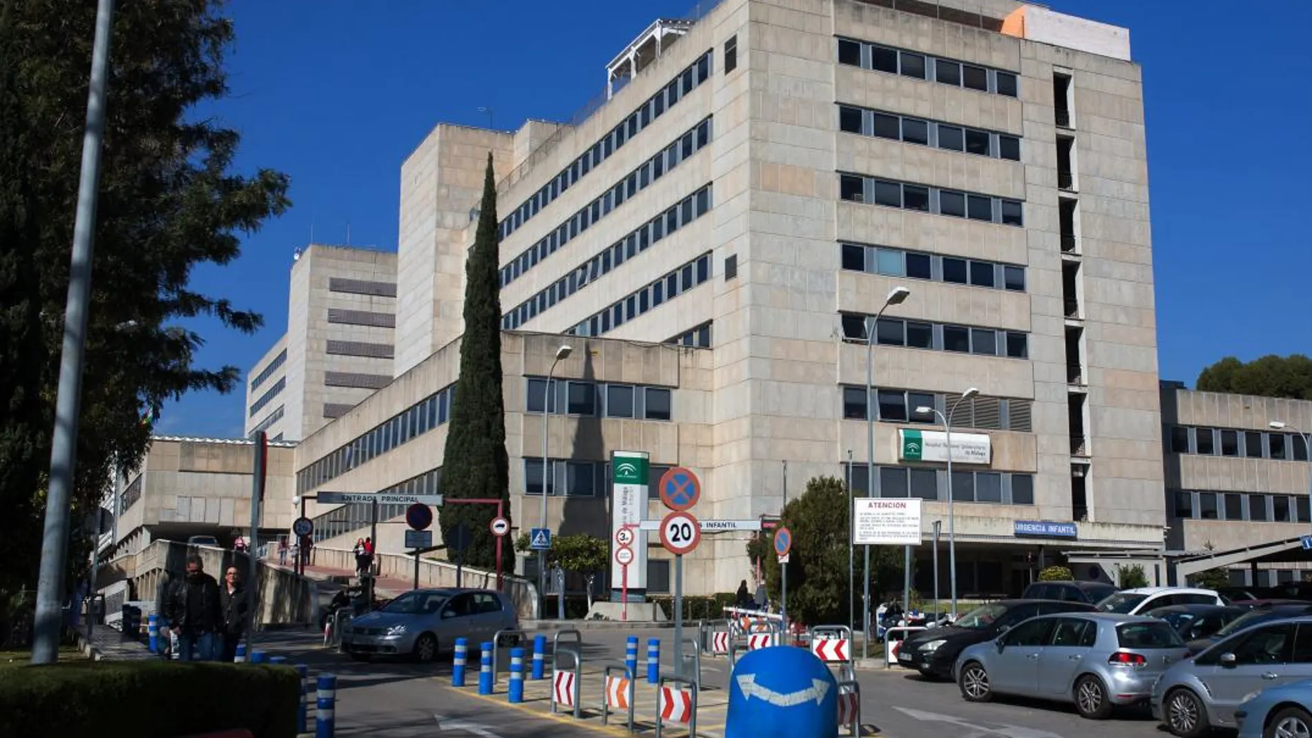 Vista del hospital Materno Infantil de Málaga