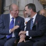 Don Juan Carlos y el Rey Felipe VI