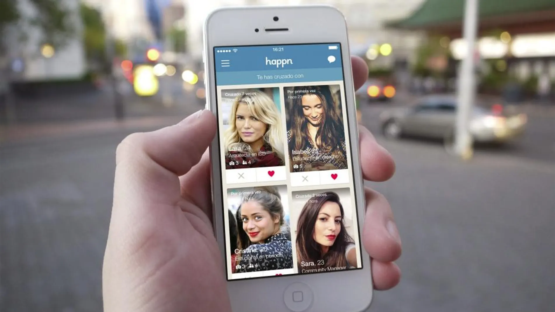 Fotografía facilitada por "Happn"