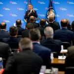 El presidente de EEUU, Barack Obama, durante su discurso ante los empresarios estadounidenses