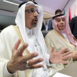 El ministro de petróleo saudí, Jalid al-Falih, en la cumbre en Viena