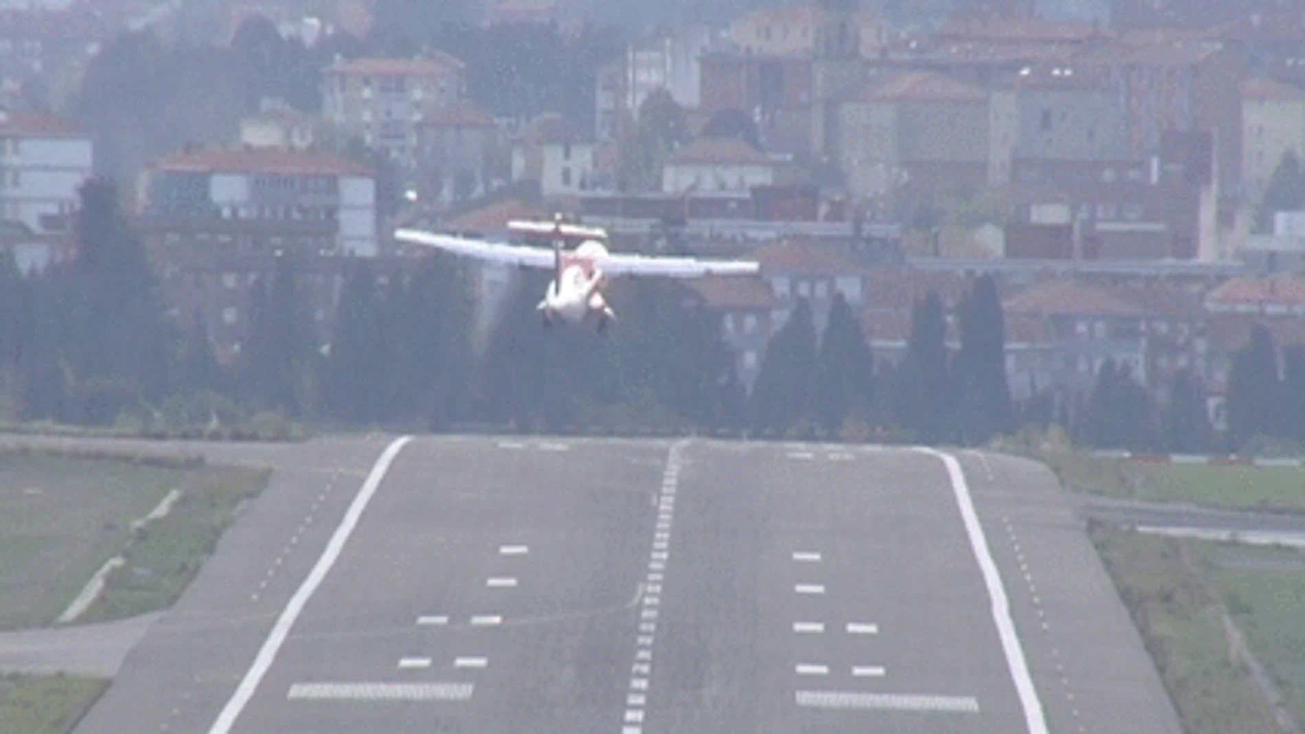 Problemas para aterriza en Bilbao