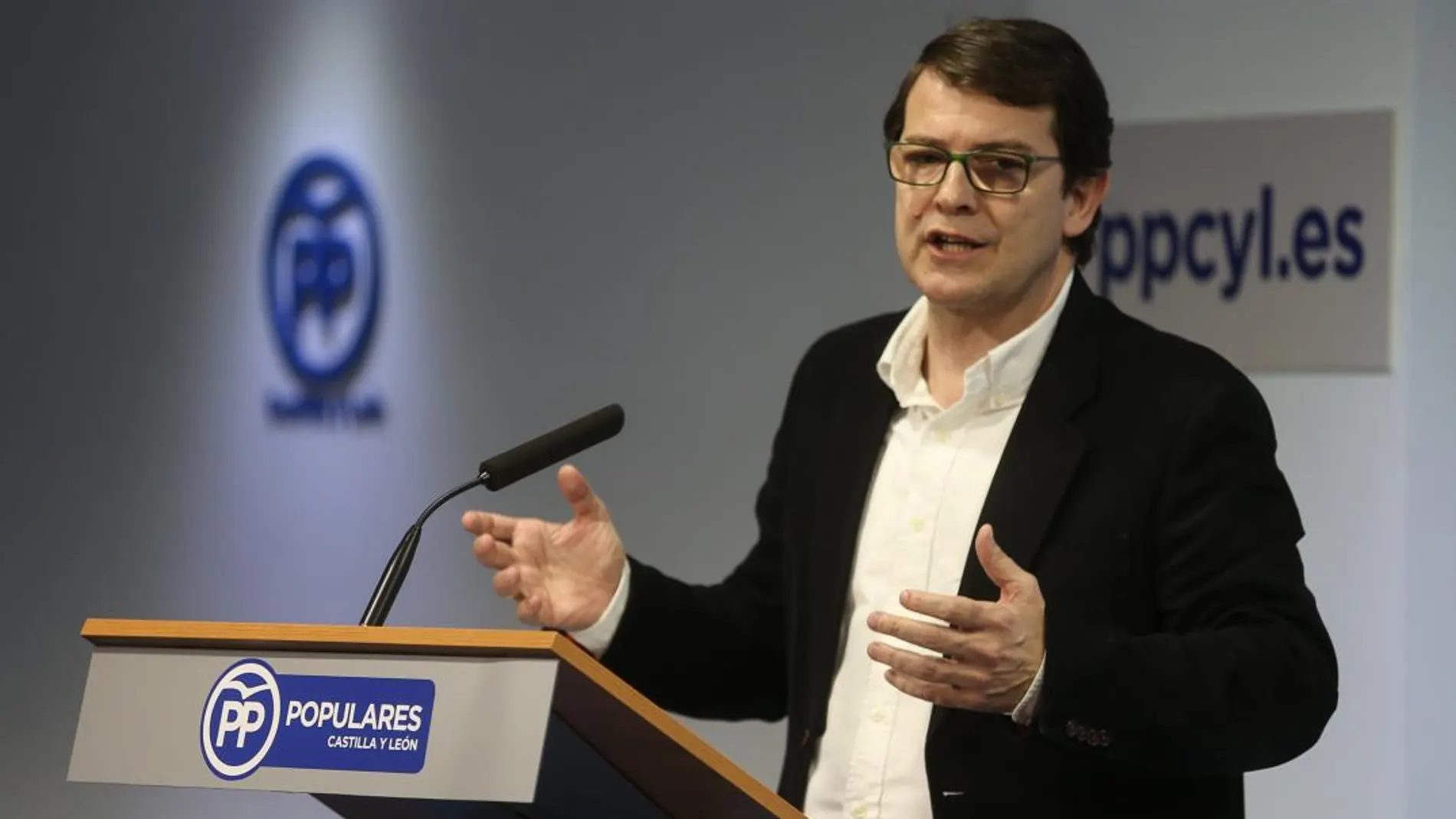 El presidente del PP de Castilla y León, Alfonso Fernández Mañueco, en el último Comité Ejecutivo